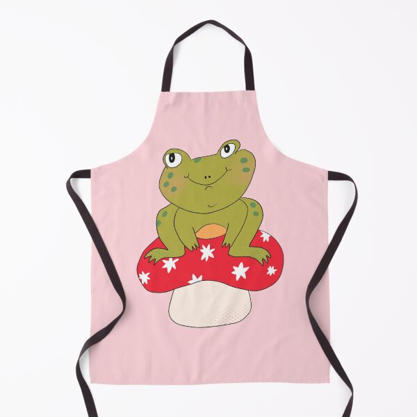 Item preview, Hoppy the Frog on Toadstool (Red) designed and sold by yellowflowerhut.