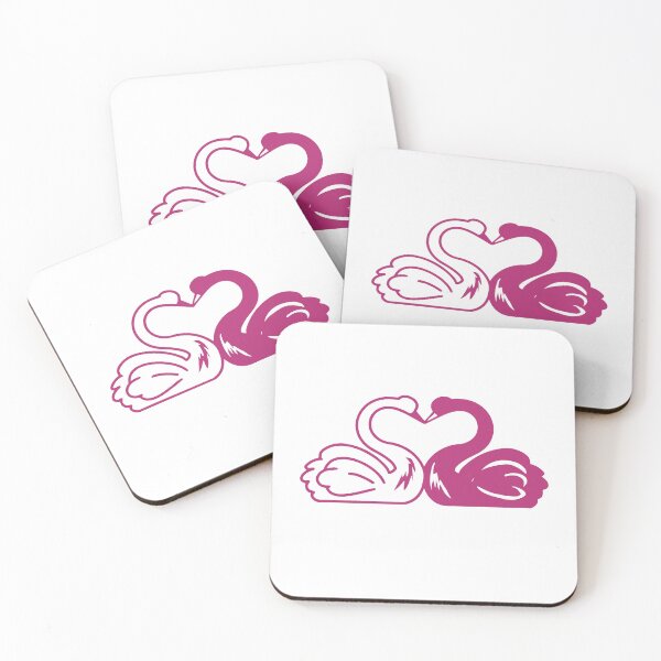 Item preview, Elegant Pink Swan Love | Minimalist Romantic Bird Design designed and sold by Rush2Buy.