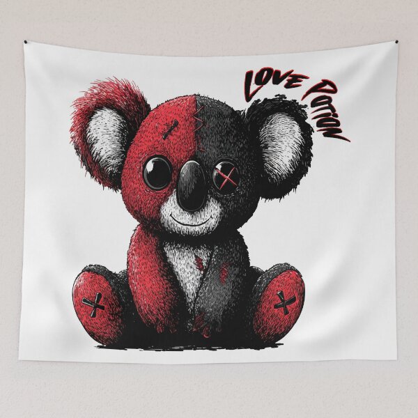 Item preview, Love Potion Black and Red Koala Bear designed and sold by RichardRags.