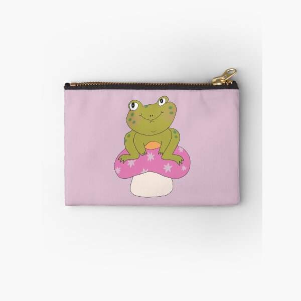 Item preview, Hoppy the Frog on Toadstool (Purple) designed and sold by yellowflowerhut.