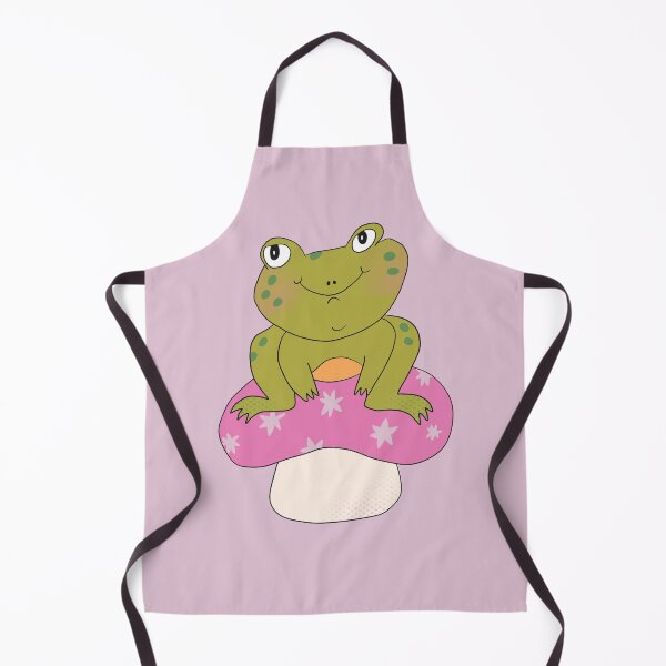 Item preview, Hoppy the Frog on Toadstool (Purple) designed and sold by yellowflowerhut.