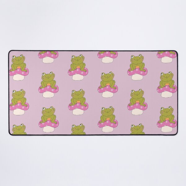 Item preview, Hoppy the Frog on Toadstool (Purple) designed and sold by yellowflowerhut.