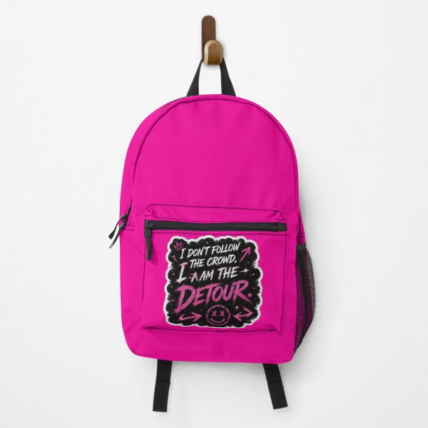 Item preview, I Am The Detour Hot Pink Neon Graffiti - Rebel Attitude Sticker designed and sold by Scro-Ciob-Shop.