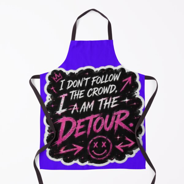 Item preview, I Am The Detour Hot Pink Neon Graffiti - Rebel Attitude Sticker designed and sold by Scro-Ciob-Shop.