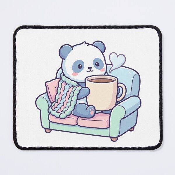 Item preview, Cute Cozy Panda Drinking Warm Coffee designed and sold by abdelski.