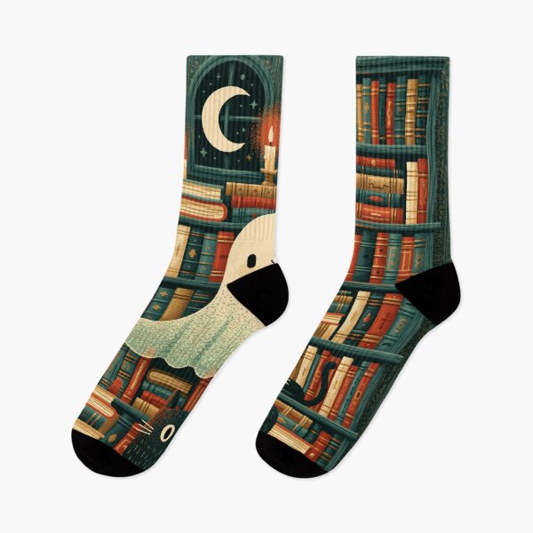 Item preview, Haunted Library - Spooky Ghost Dark Academia Book Tee designed and sold by FrostyFrisby.
