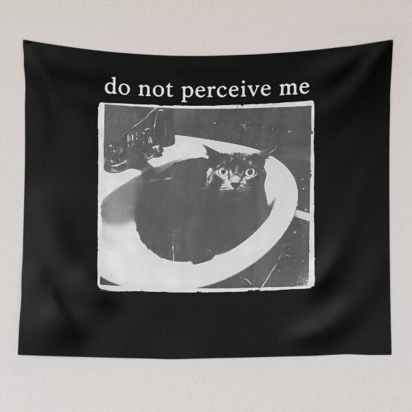 Item preview, Do Not Perceive Me Funny Meme Cat Lover designed and sold by Apparel-Vortex.