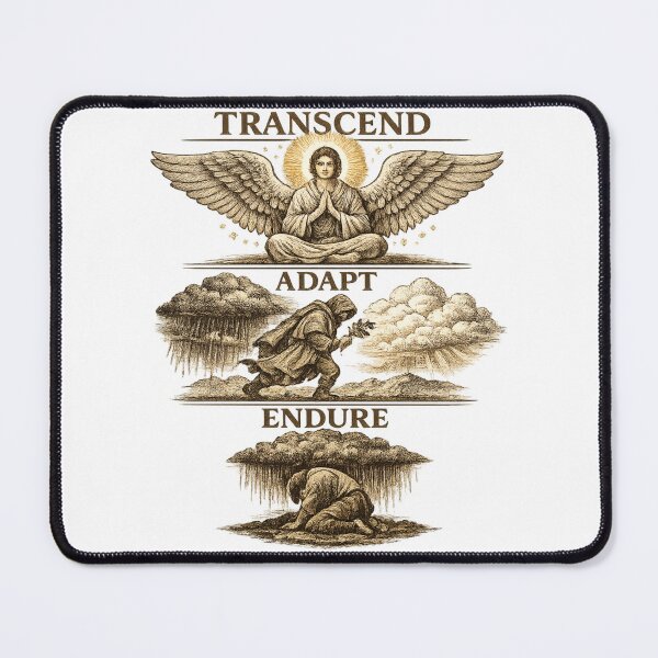 Item preview, Transcend Adapt Endure Stoic Resilience Design designed and sold by Dresut.