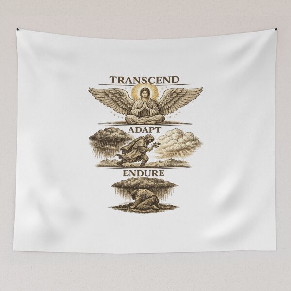Item preview, Transcend Adapt Endure Stoic Resilience Design designed and sold by Dresut.