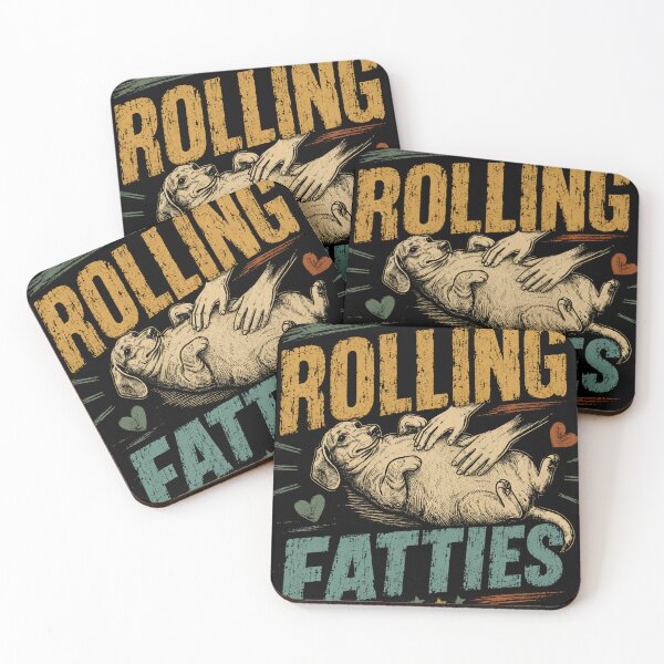 Item preview, Rolling Fattties Funny Pug Dog Lover Owner designed and sold by RetroMini2026.