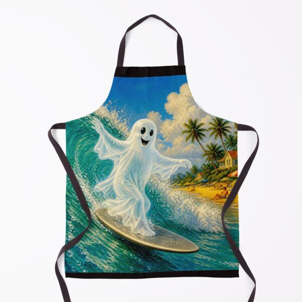 Item preview, Whimsical Ghost Surfer designed and sold by Helios Be. Lavsh.