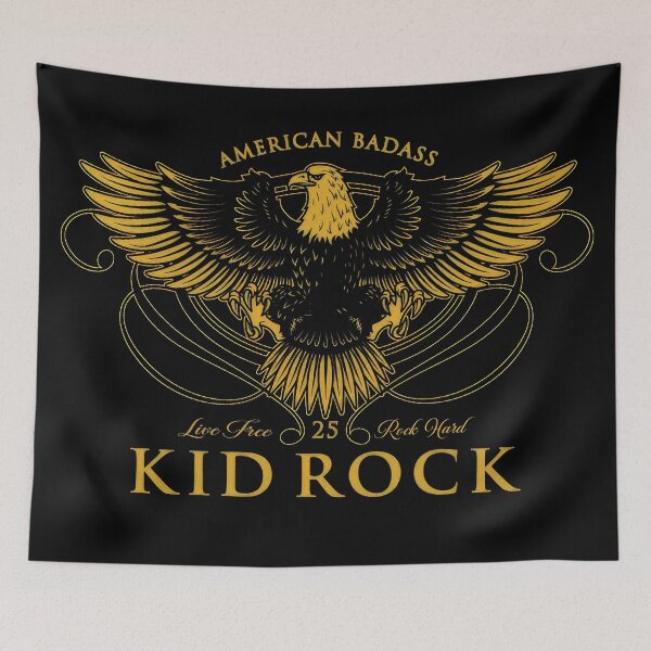 Item preview, Golden Eagle Live Free Rock World designed and sold by TheNeilByrnes.