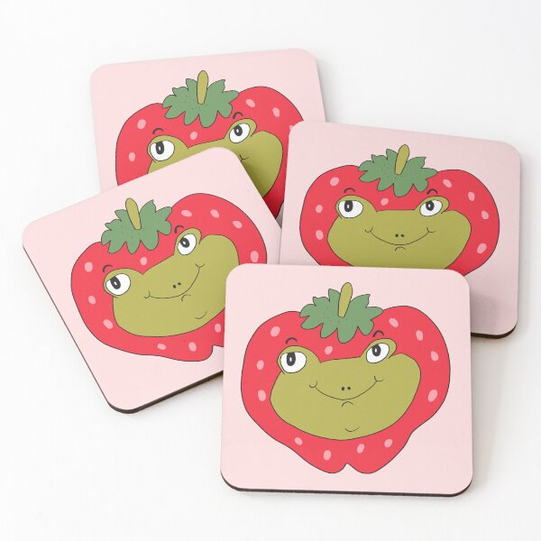 Item preview, Strawberry Head Frog (Red) designed and sold by yellowflowerhut.