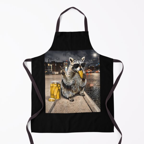Item preview, Funny Raccoon Eating Pickles Meme designed and sold by Apparel-Vortex.