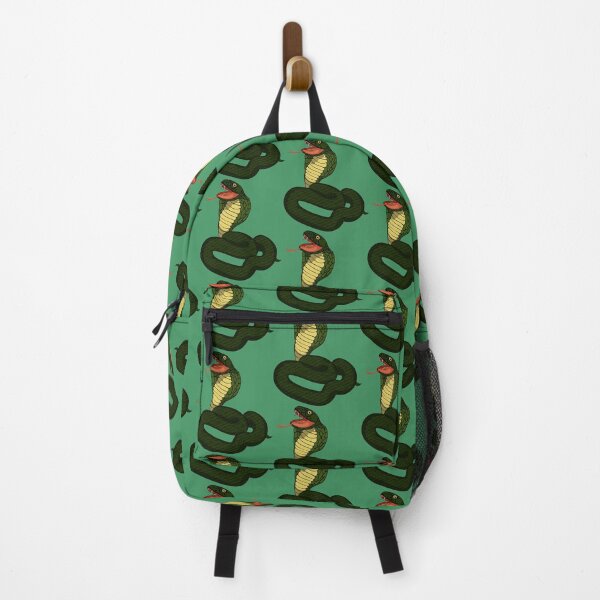 Item preview, green king cobra with fangs designed and sold by OrPolly.
