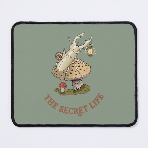 Item preview, Stag Beetle and Mushroom Whimsical Folk Art designed and sold by LeshanArt.