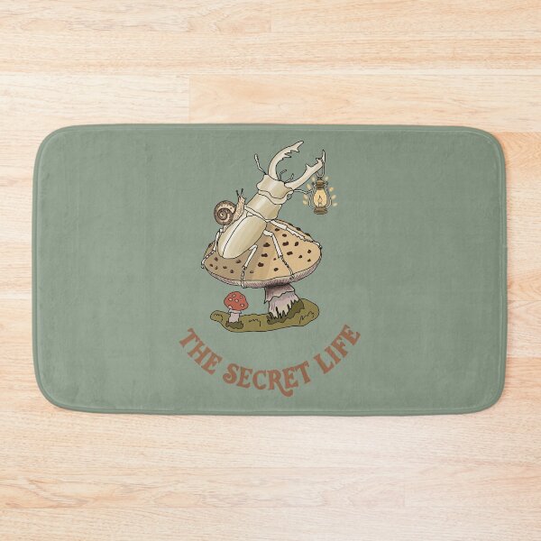 Item preview, Stag Beetle and Mushroom Whimsical Folk Art  designed and sold by LeshanArt.