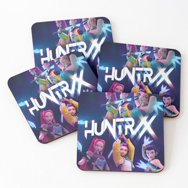 Item preview, Huntrix Demon Hunters Original Custom Vintage Movie Poster Art designed and sold by Cool Robot Bro..