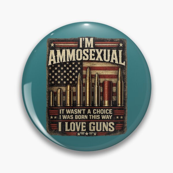 Item preview, I'm Ammosexual Born This Way Love Guns USA Flag Graphic designed and sold by CriseldaBruning.