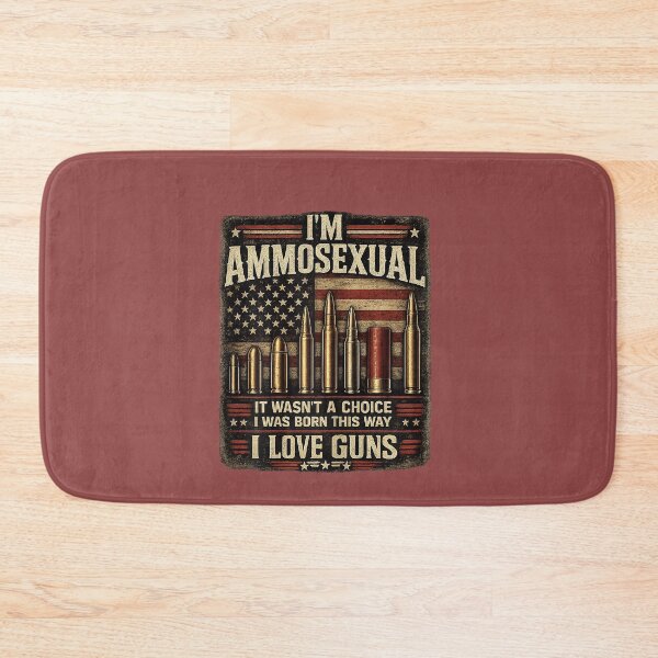 Item preview, I'm Ammosexual Born This Way Love Guns USA Flag Graphic designed and sold by CriseldaBruning.