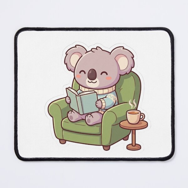 Item preview, Cute Cozy Koala Reading Book designed and sold by abdelski.
