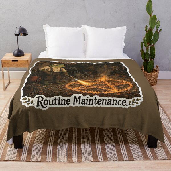 Item preview, Routine Maintenance Frog Sticker – Wholesome Occult Gardening | Dark Cottagecore Horror designed and sold by SimplePoDesign.