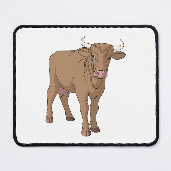 Item preview, Illustration with brown cow designed and sold by RizikCat.