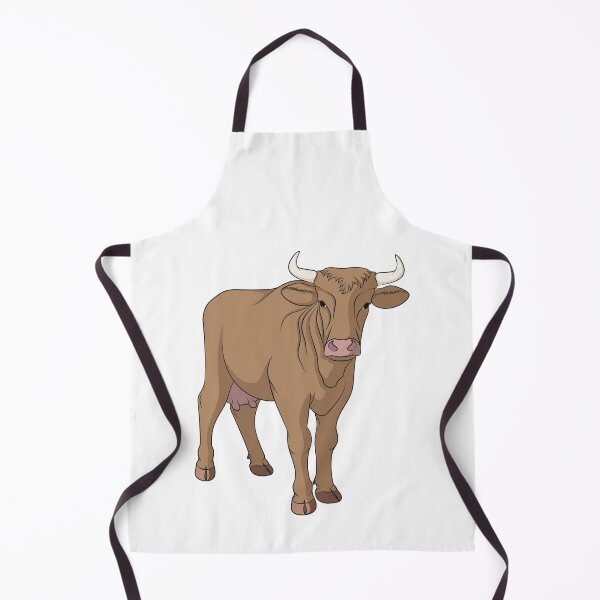 Item preview, Illustration with brown cow designed and sold by RizikCat.