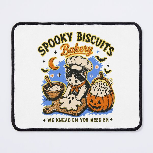 Item preview, Spooky Biscuits Bakery Halloween Cat Ghost Shirt designed and sold by StormbornAther.