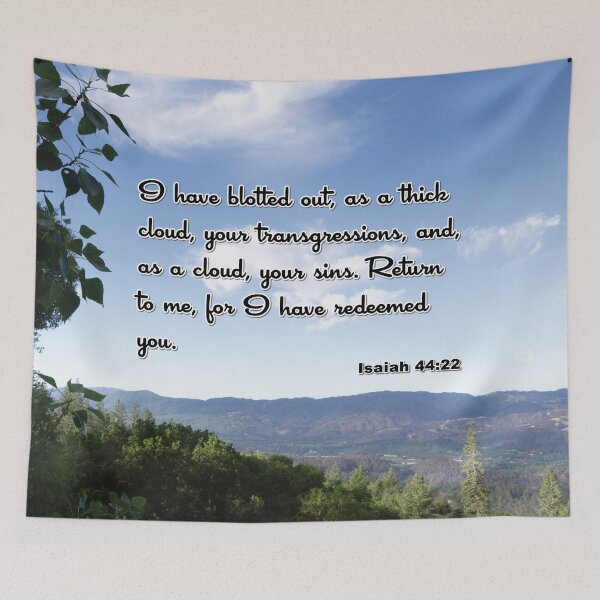 Item preview, Isaiah 44:22 Blotted Out Your Sins - Napa Valley Landscape Photograph designed and sold by InsprtnlArtbyDP.