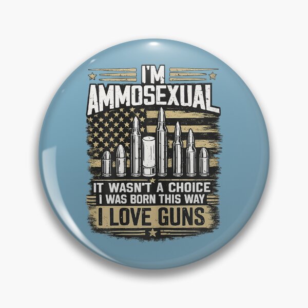 Item preview, I'm Ammosexual Born This Way Love Guns USA Flag Graphic designed and sold by TESTTES.