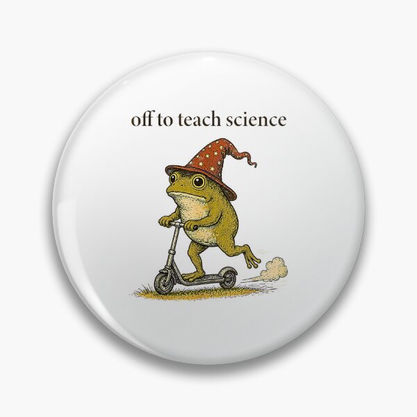Item preview, Off To Teach Science Meditating Frog Biology Teacher Humor designed and sold by Rahamkshop.