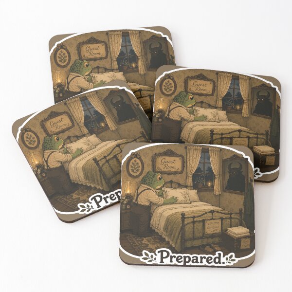 Item preview, Prepared Frog Sticker – Cozy Guest Room | Cottagecore Horror & British Dark Humor designed and sold by SimplePoDesign.