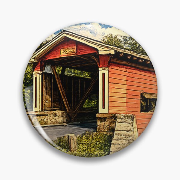 Item preview, Smith Covered Bridge over Brandywine Creek Rustic designed and sold by gotucoveredart.