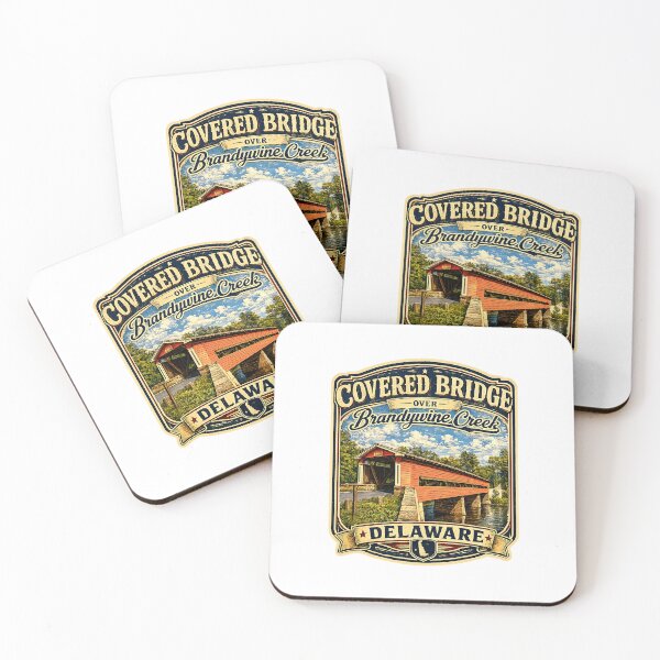 Item preview, Smith Covered Bridge over Brandywine Creek Rustic designed and sold by gotucoveredart.