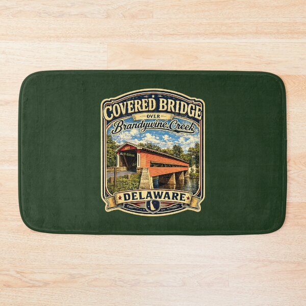 Item preview, Smith Covered Bridge over Brandywine Creek Rustic designed and sold by gotucoveredart.