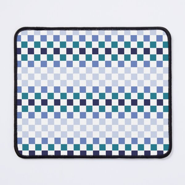 Item preview, Coastal Blue Geometric Checkerboard Pattern designed and sold by ViviNyks.