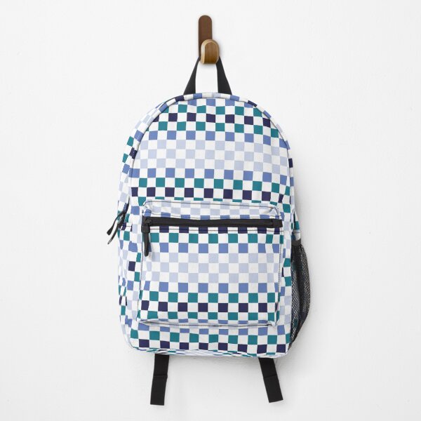 Item preview, Coastal Blue Geometric Checkerboard Pattern designed and sold by ViviNyks.