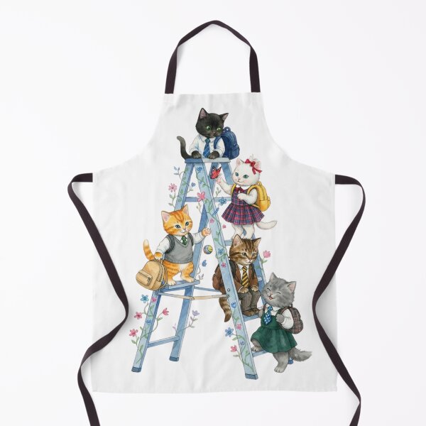 Item preview, Cute kittens playing on a staircase, back to school designed and sold by VibranPalette.