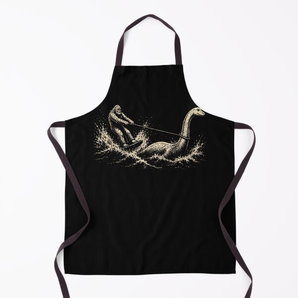 Item preview, Bigfoot Water Skiing Behind Nessie Cryptid Humor designed and sold by Apparel-Vortex.