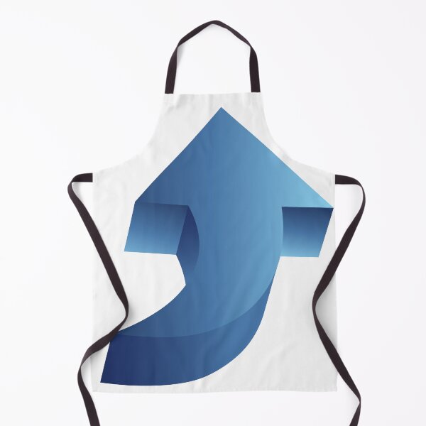 Item preview, Curved Blue 3D Up Arrow designed and sold by Art-Essa.