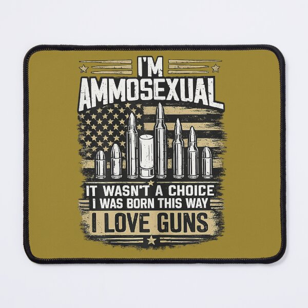 Item preview, I'm Ammosexual Born This Way Love Guns USA Flag Graphic designed and sold by TESTTES.