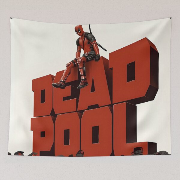 Artikelvorschau, Deadpool Original Custom Vintage Filmplakat entworfen und verkauft von Cool Robot Bro..