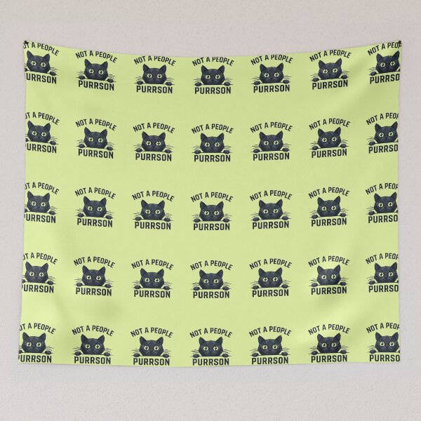 Item preview, Not A People Purrson Funny Cat Introvert V3 designed and sold by creativerooney.