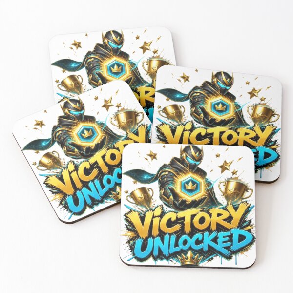 Item preview, VICTORY UNLOCKED Gaming Sticker | Neon Esports Achievement Design designed and sold by Stylestickers55.