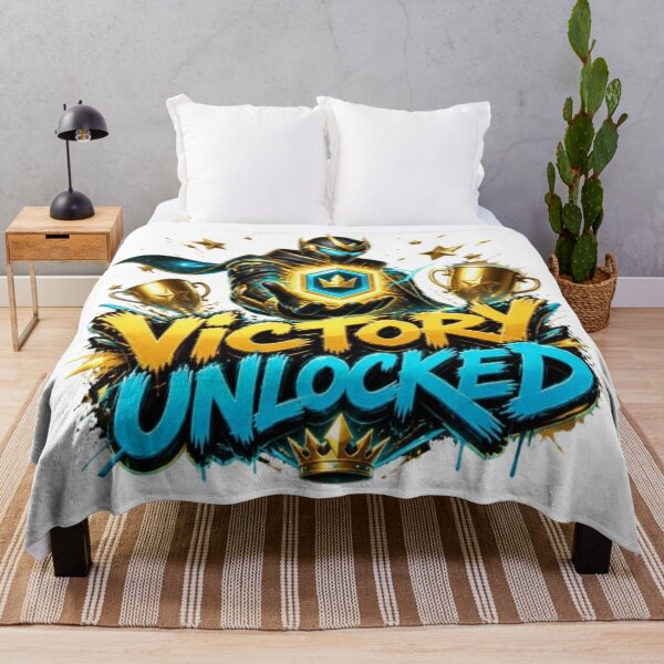 Item preview, VICTORY UNLOCKED Gaming Sticker | Neon Esports Achievement Design designed and sold by Stylestickers55.