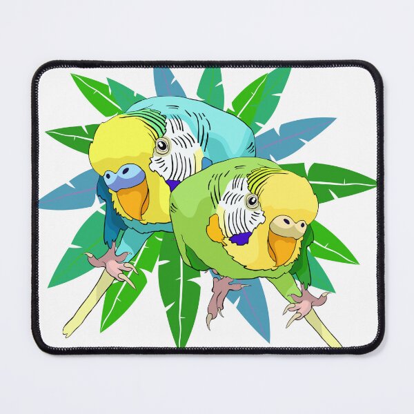 Item preview, couple love wavy parrot on palm designed and sold by OrPolly.