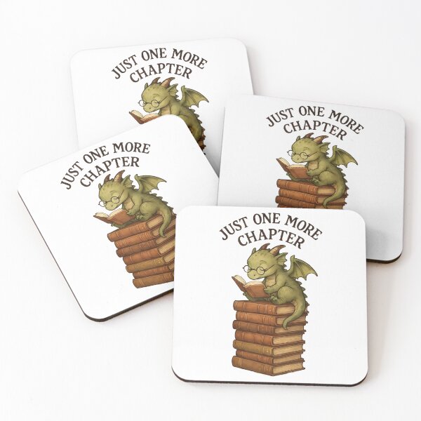 Item preview, Just One More Chapter - Bookish Dragon designed and sold by Dhenin Studio.