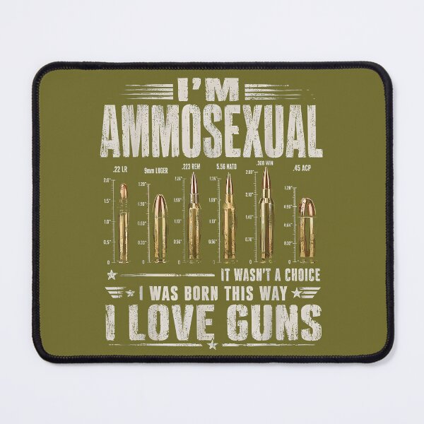 Item preview, I'm Ammosexual Born This Way Love Guns USA Flag Graphic designed and sold by KathieFaugh.