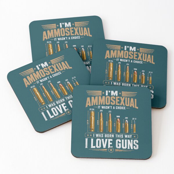 Item preview, I'm Ammosexual Born This Way Love Guns USA Flag Graphic designed and sold by KathieFaugh.